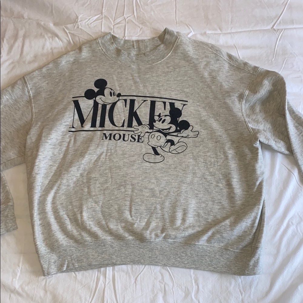 Classic Mickey Mouse Gray Sweatshirt